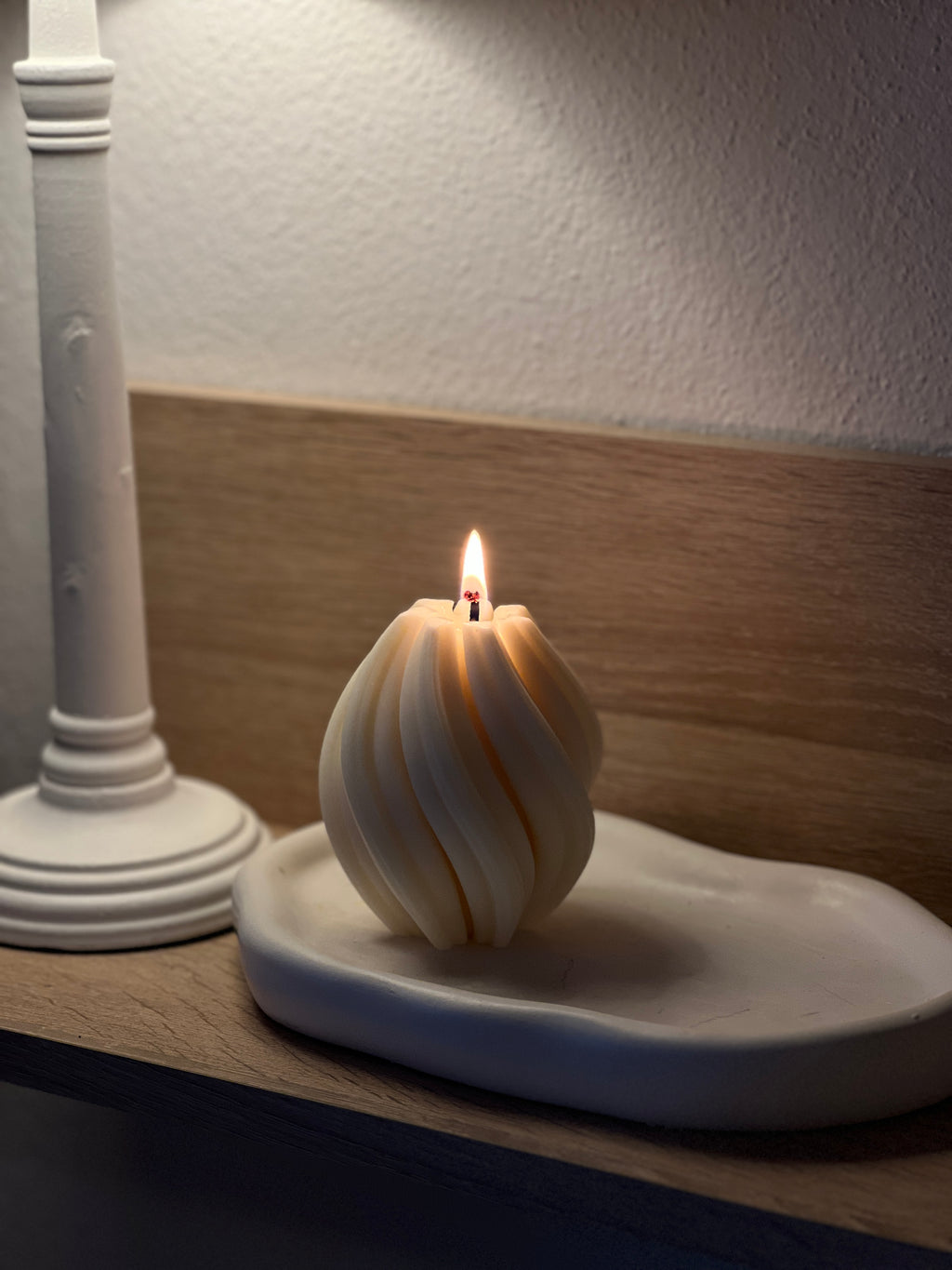 Swirl Kerze (Größe S)