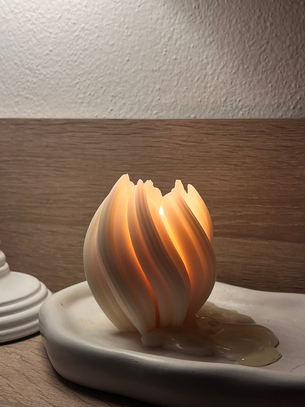 Swirl Kerze (Größe S)