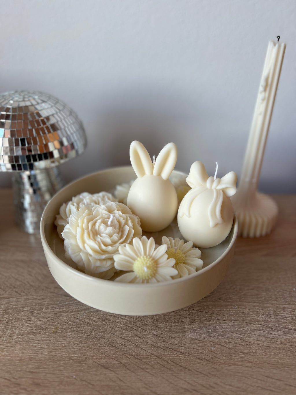 Ei Kerze „Bunny Ears“
