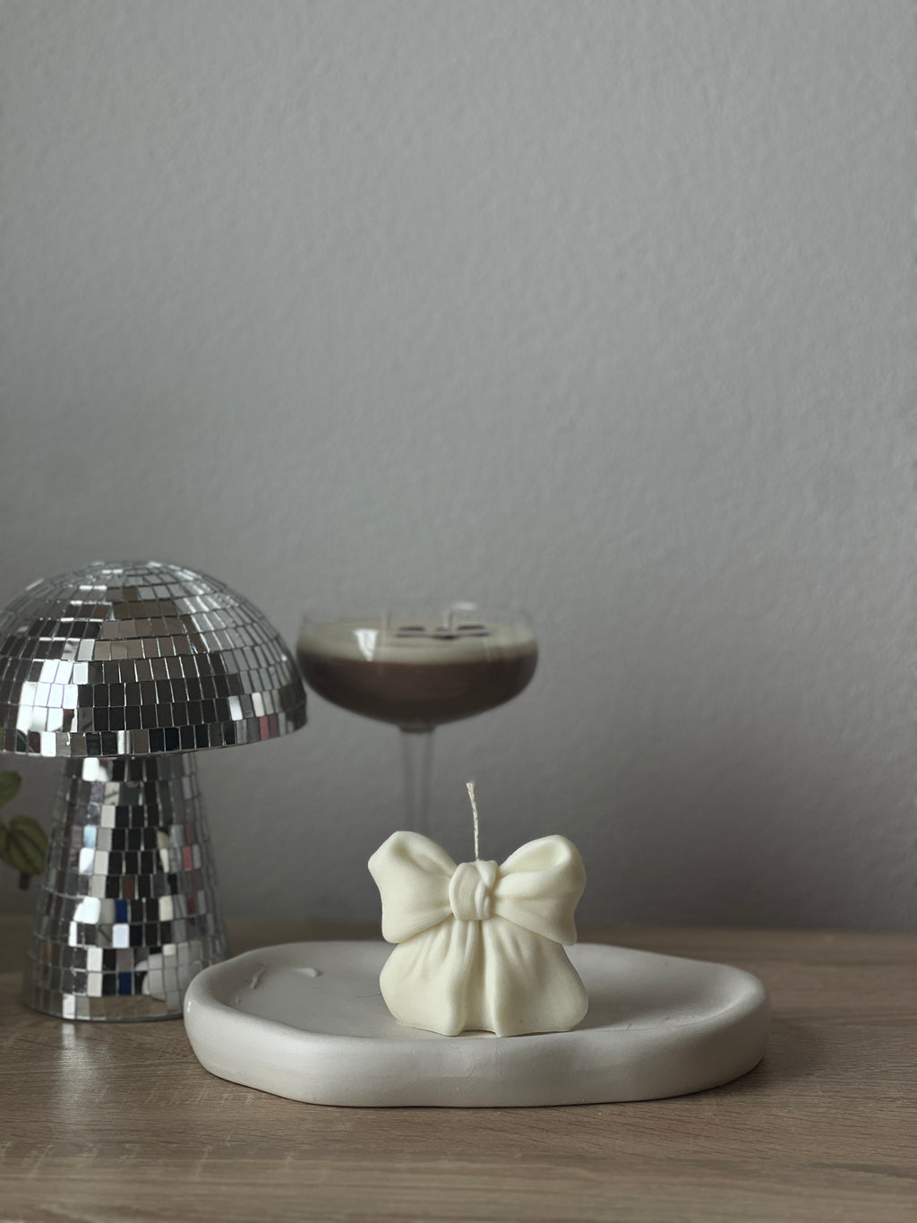 Velvet Bow - Schleifen Kerze